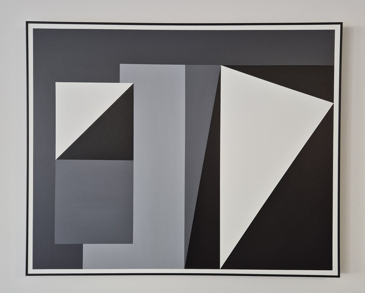 2 Floating Triangles Francesc Bergadà Gassol Original painting for sale