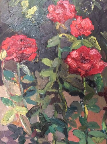 Red roses by Anna Trigub, Painting for Sale on Select