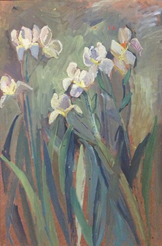 White Irises by Anna Trigub, Painting for Sale on Select