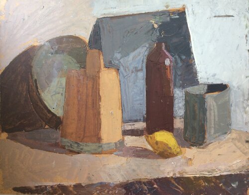 Still life with lemon by Anna Trigub, Painting for Sale on Select