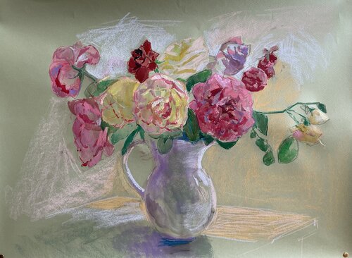 A bouquet of roses von Anna Trigub, Zeichnungen kaufen auf Select