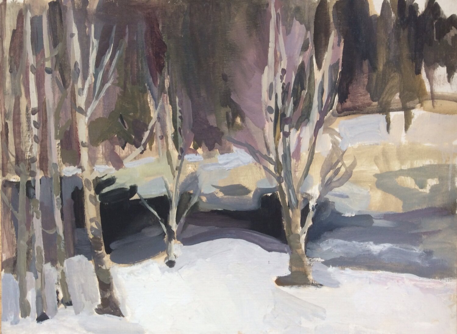Academic Dacha. River. March Anna Trigub Original painting for sale