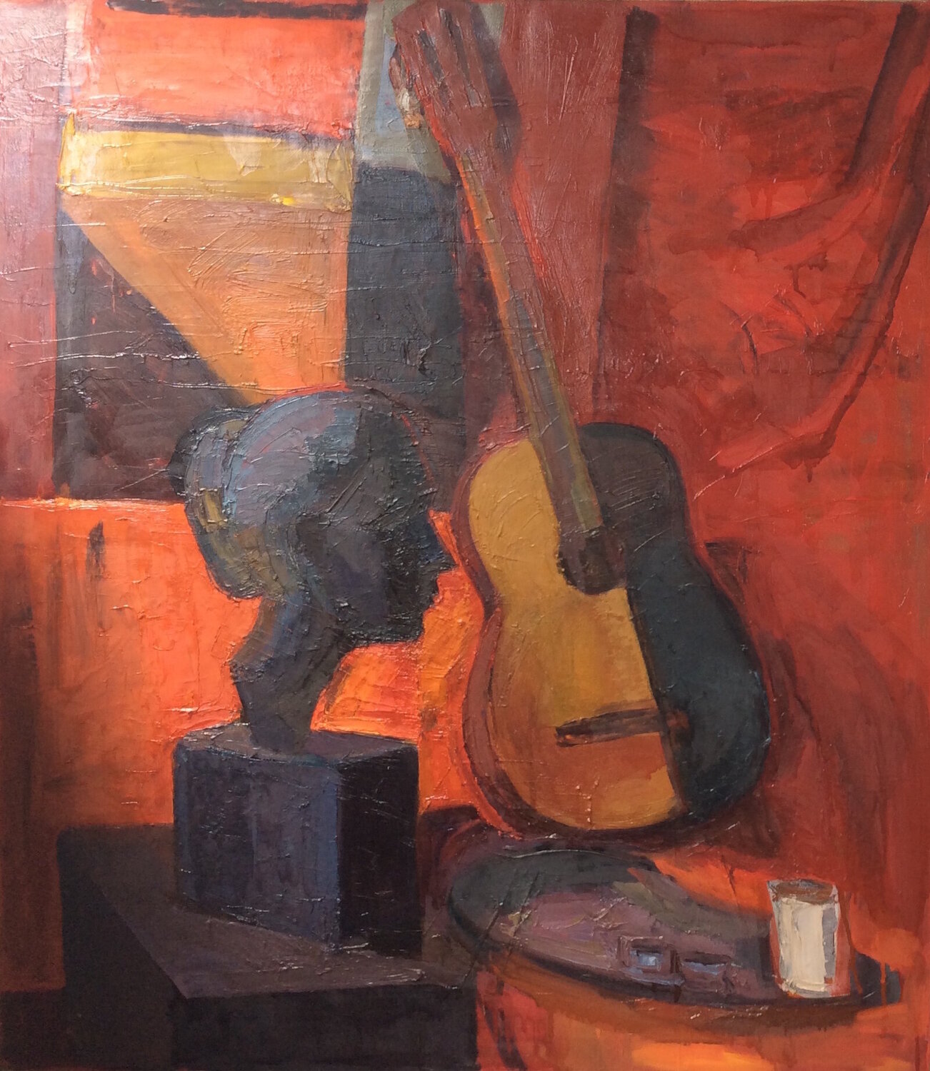 Red still life Anna Trigub Original painting for sale