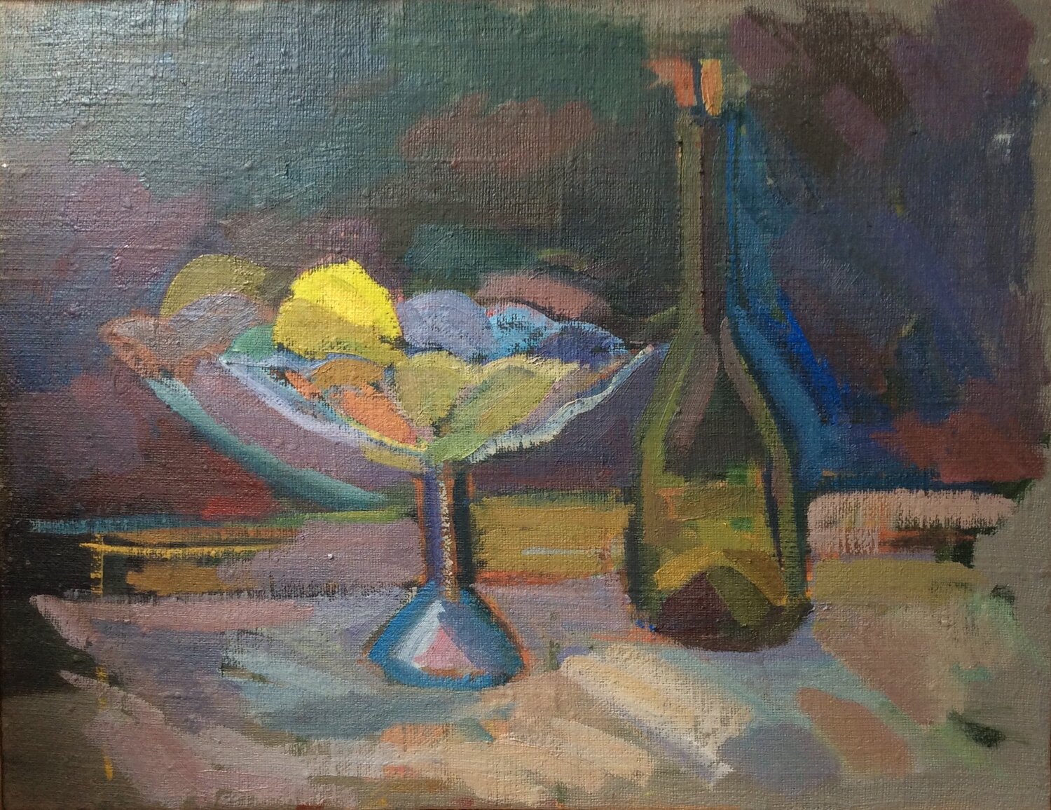 Still life with a blue vase Anna Trigub Original painting for sale