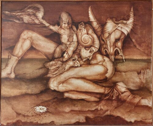 Vorahnung by Victoria Janotova, Painting for Sale on Select