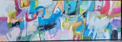 Polychroma by Victoria Janotova, Painting for Sale on Select