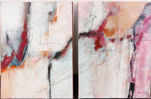 Duett by Victoria Janotova, Painting for Sale on Select
