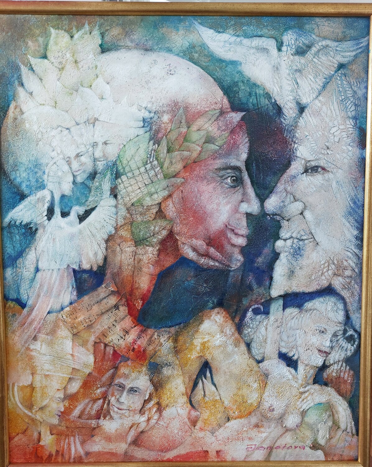 Sara und Abraham Victoria Janotova Original painting for sale