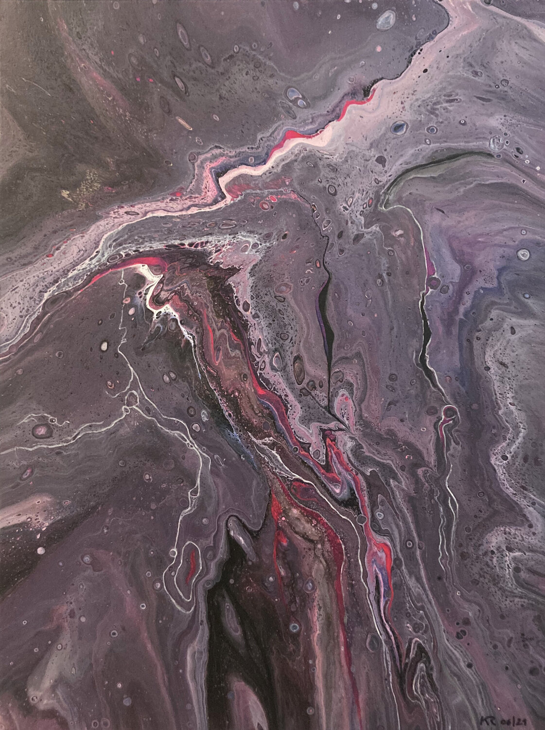 Traces Kirsten Römersperger aka mimmisilver Original painting for sale