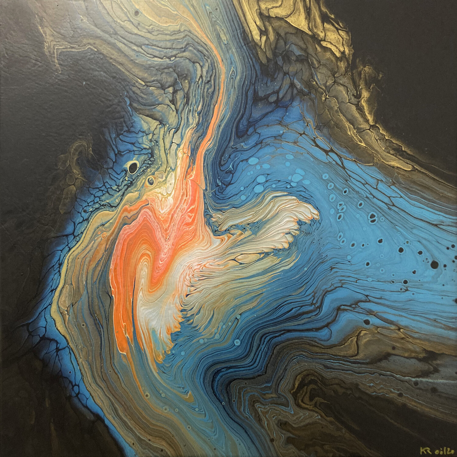 Who are you? Kirsten Römersperger aka mimmisilver Original painting for sale