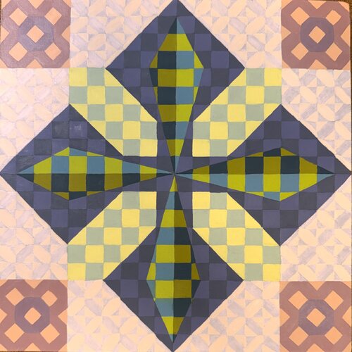 Cross of Damocles by Danette Newton, Painting for Sale on Select