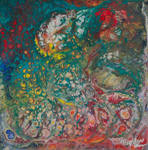 Fleur en éclosion by Louis Heinerth (LoH artist(e)), Painting for Sale on Select