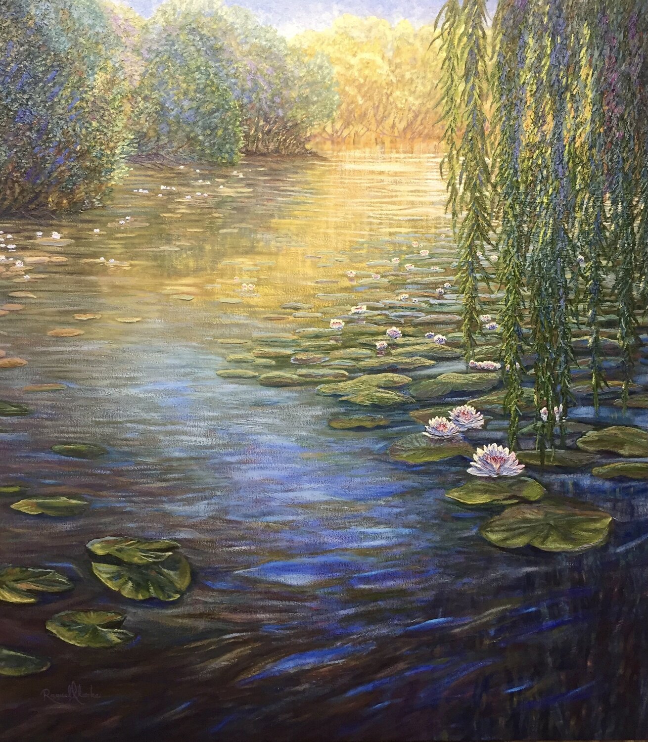 Water Garden Raquel Clarke Original painting for sale