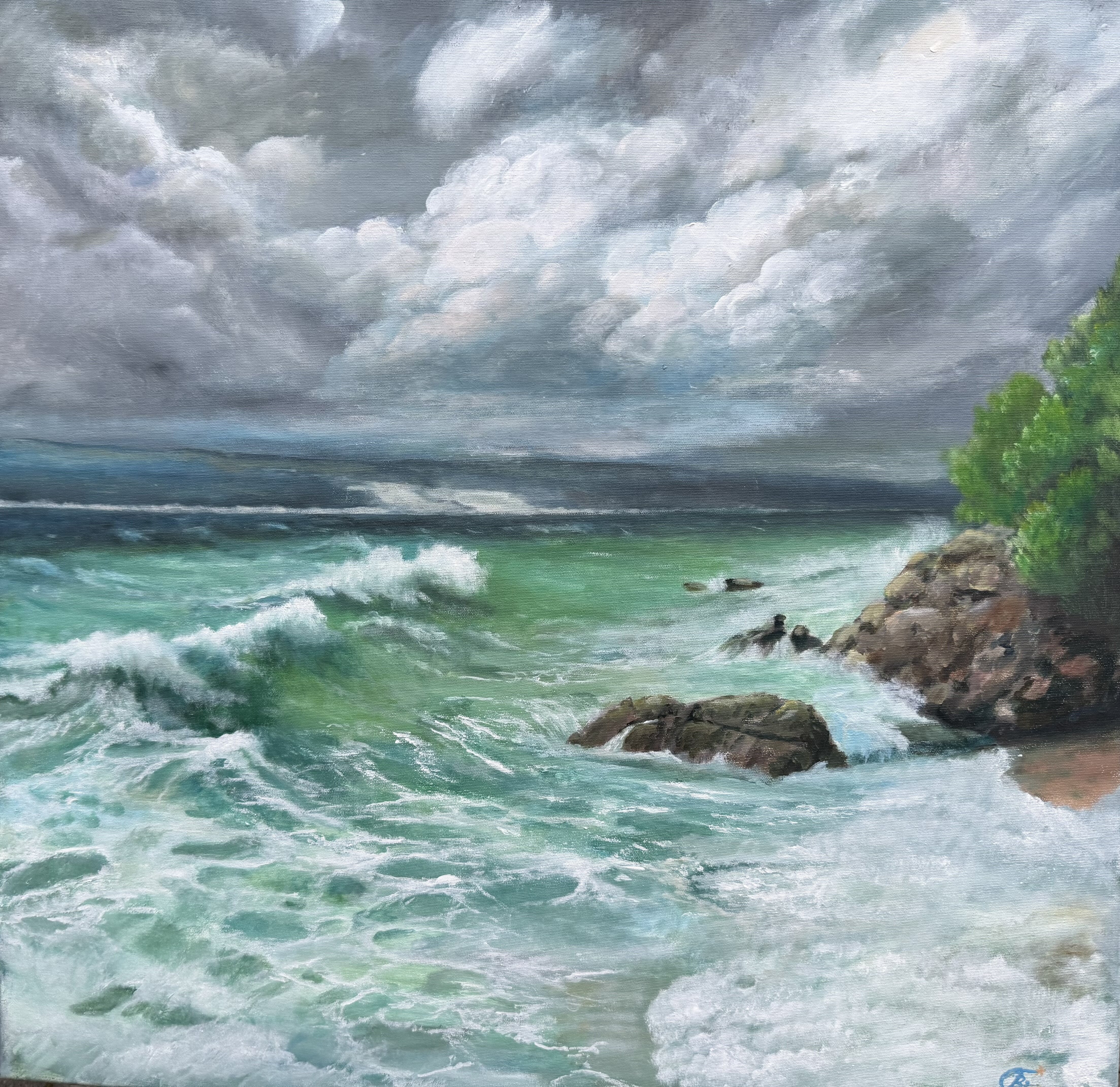 "A storm near the island of Brac".