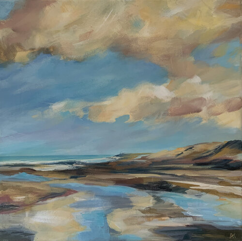 Küstenblick 4 by Astrid Krömer, Painting for Sale on Select