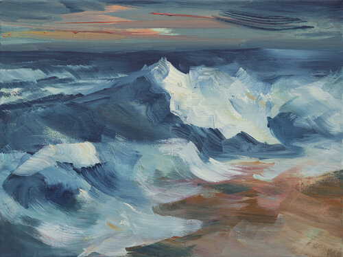 Kleine Welle 2 by Astrid Krömer, Painting for Sale on Select