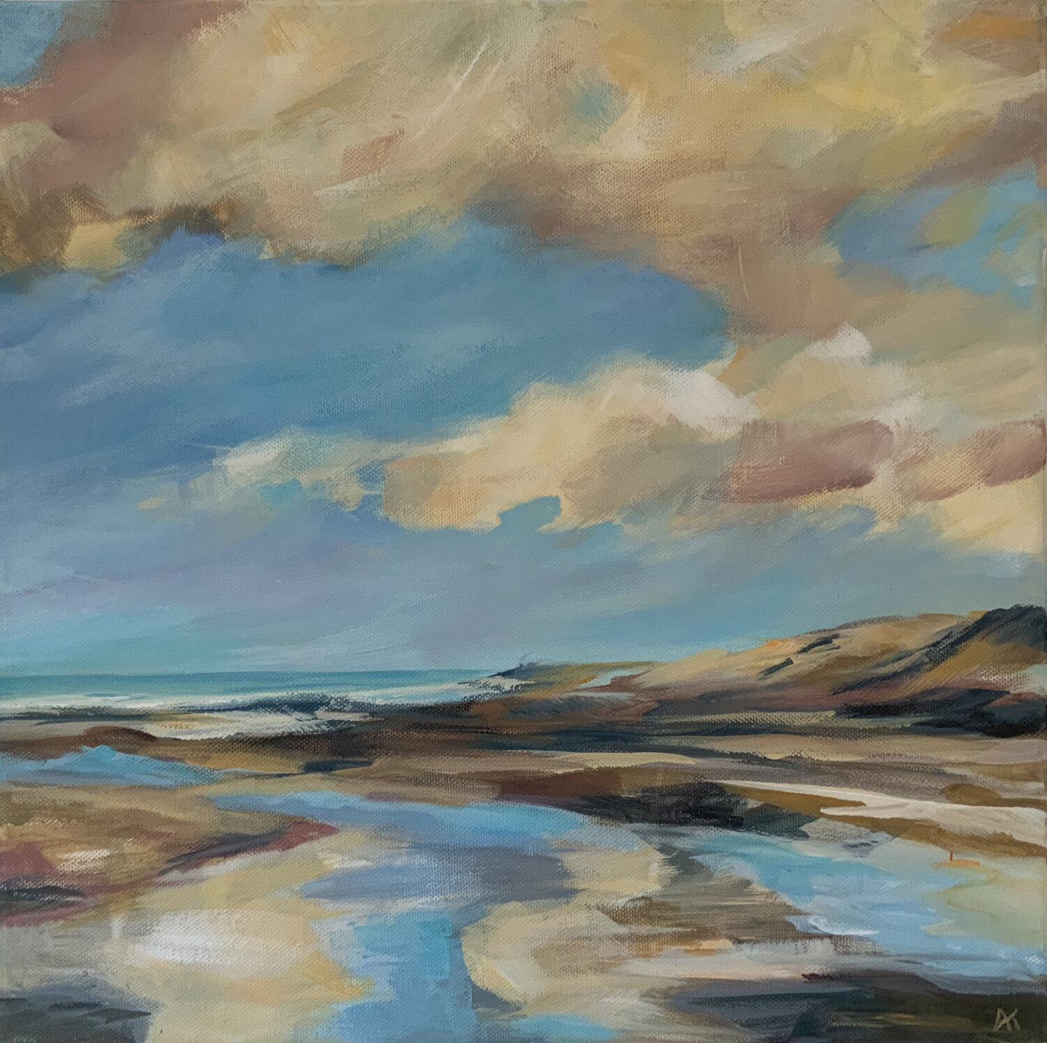 Küstenblick 4 Astrid Krömer Original painting for sale