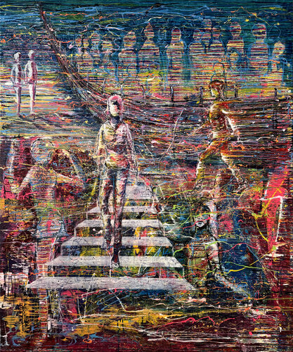 Parallel society by Osman Xani, Painting for Sale on Select