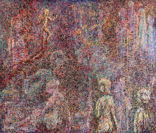"Verloren im Strom" by Osman Xani, Painting for Sale on Select