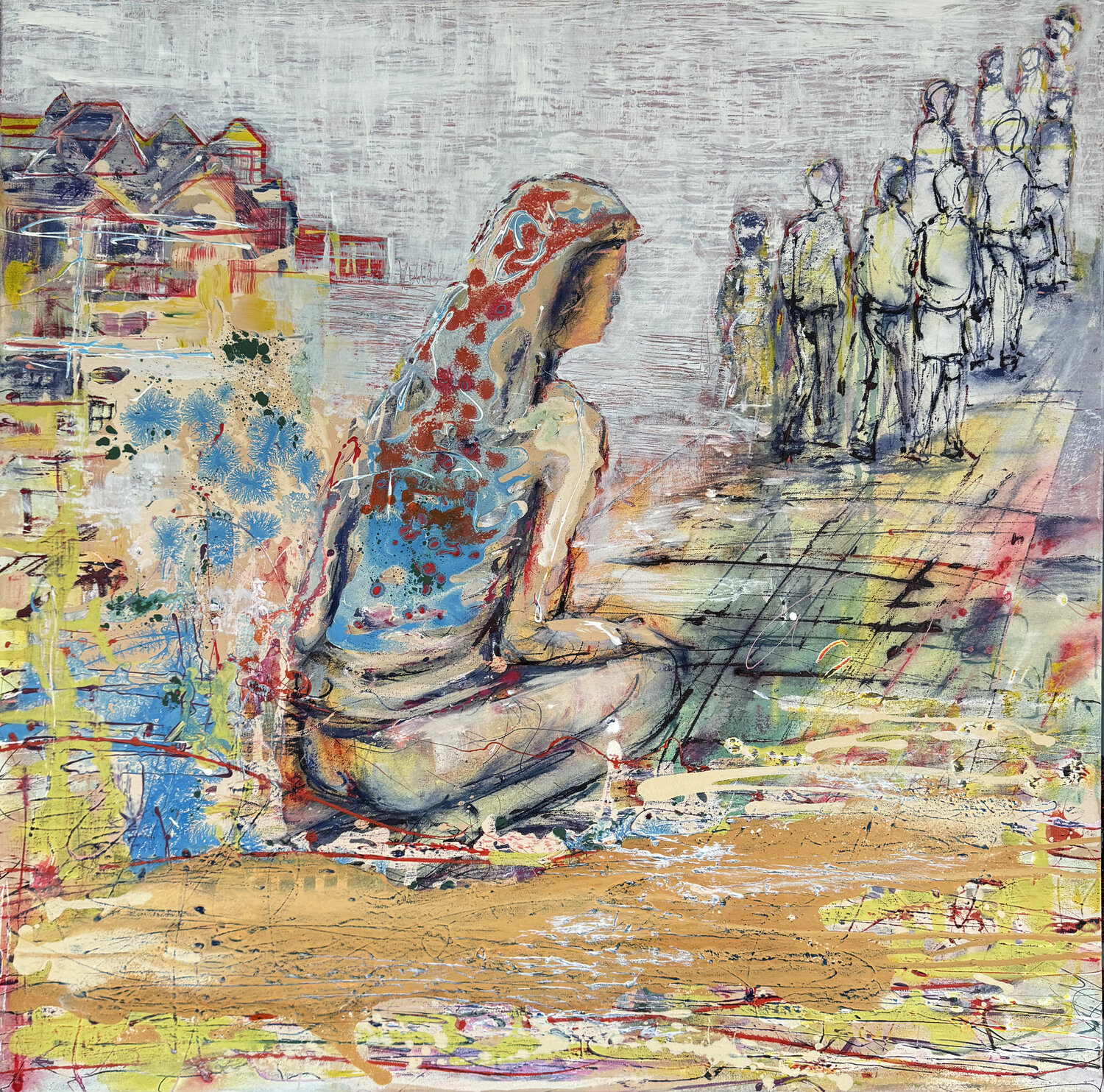 Heimatlosser Osman Xani Original painting for sale