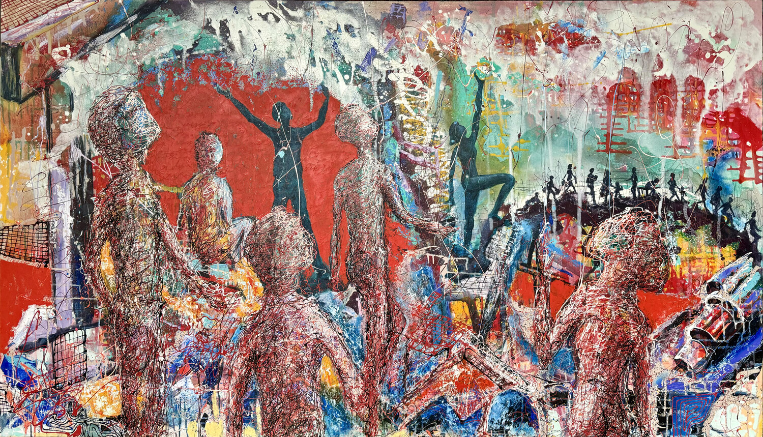 Der Blick zum Himmel Osman Xani Original painting for sale
