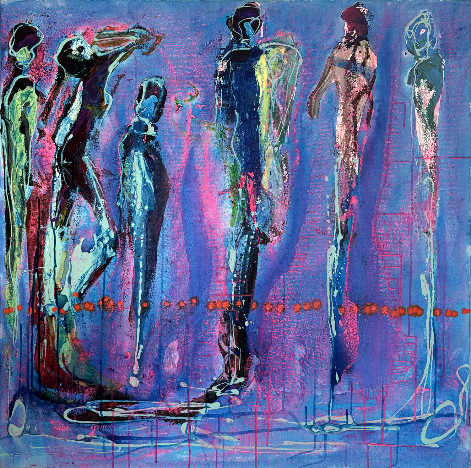Blue room Osman Xani Original painting for sale