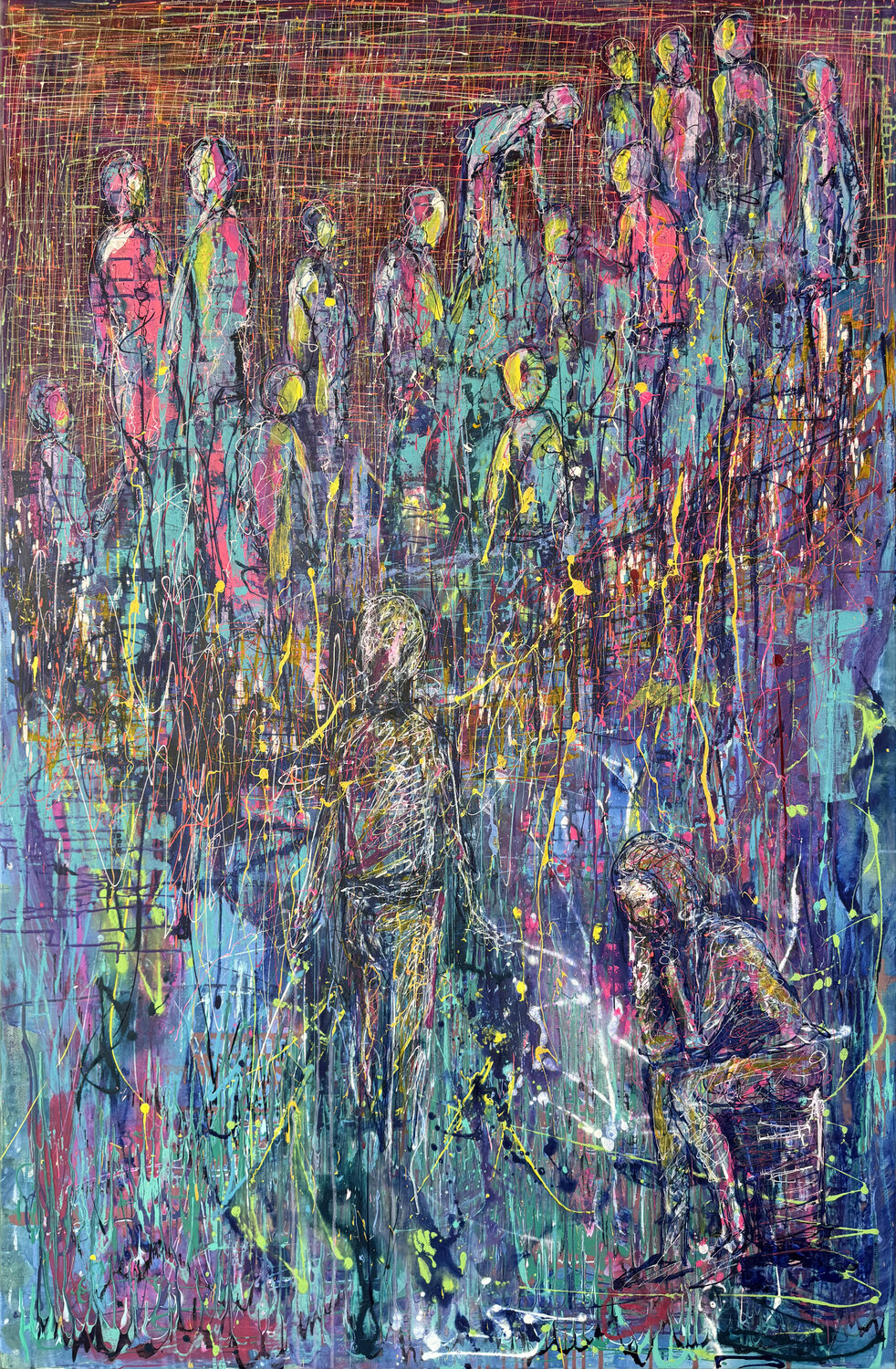 Zwischen den Welten Osman Xani Original painting for sale