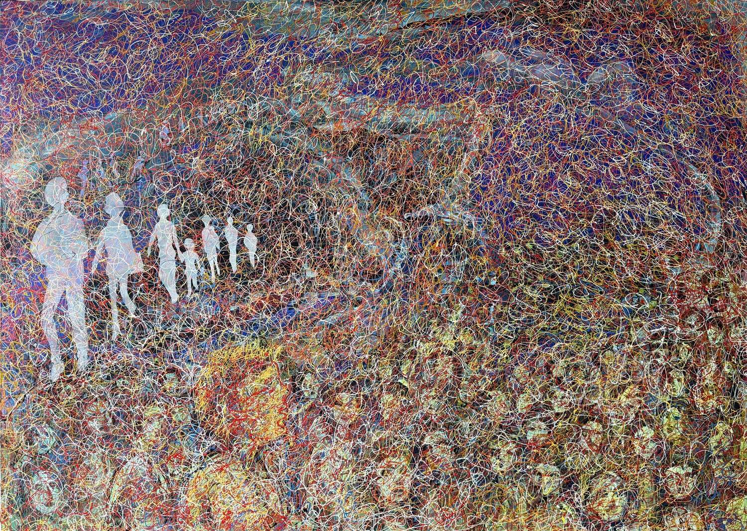 The long way Osman Xani Original painting for sale