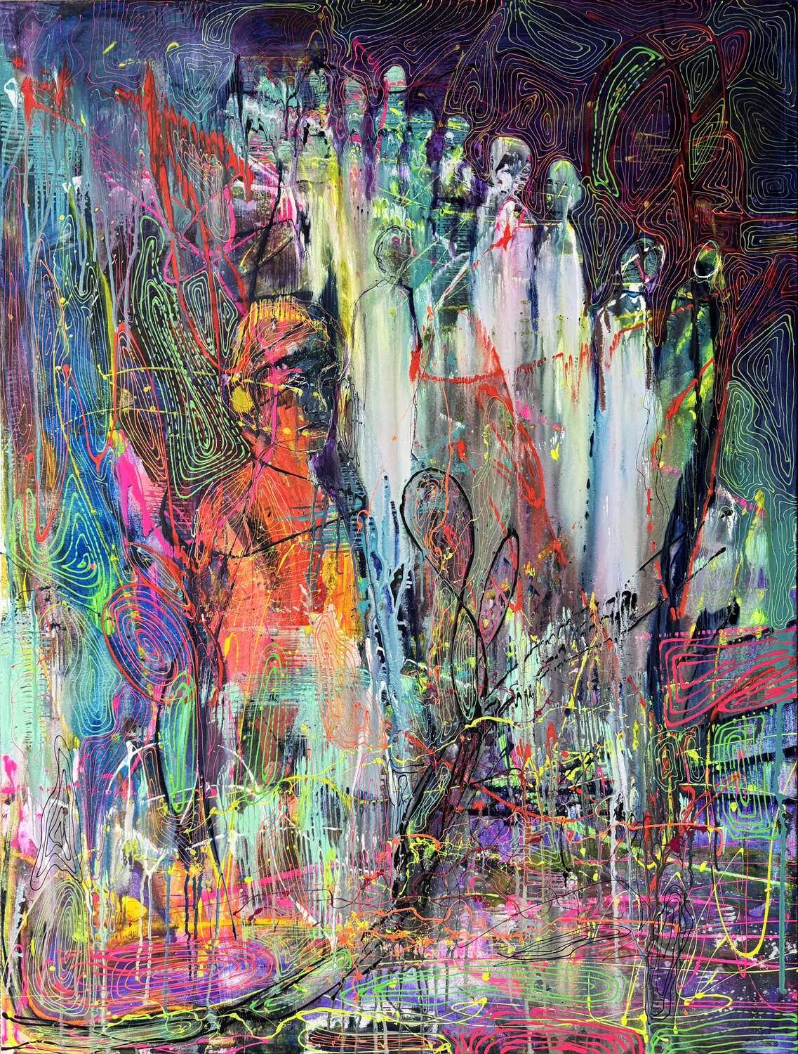 “Le Passage” Osman Xani Original painting for sale