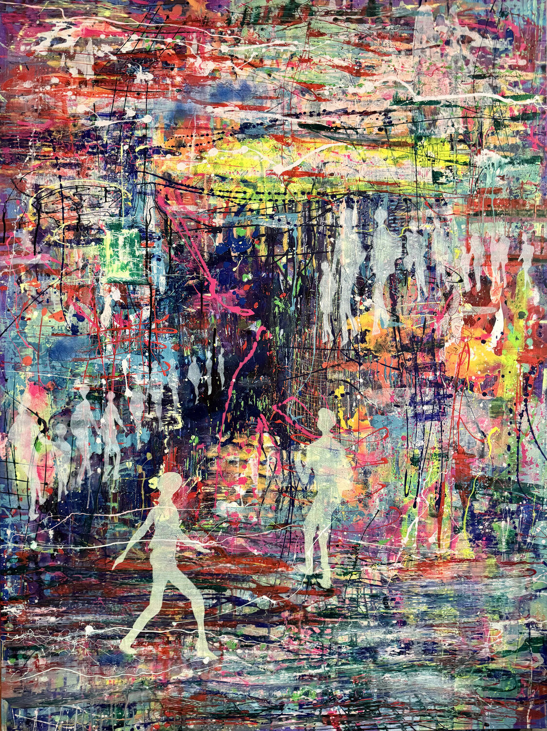 “Echoes of Light” Osman Xani Original painting for sale