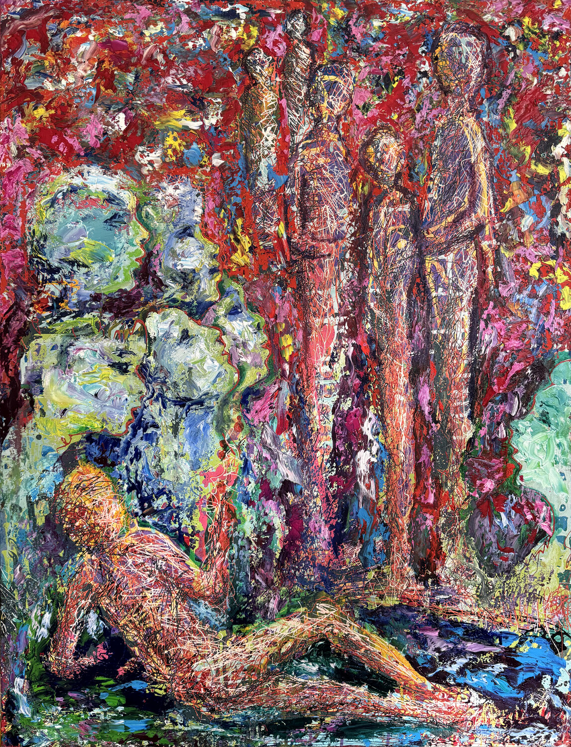 Witnesses Osman Xani Original painting for sale