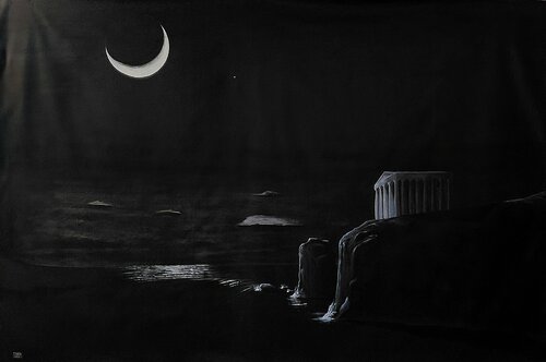 Guardiani del buio by Giovanni Giunta, Painting for Sale on Select