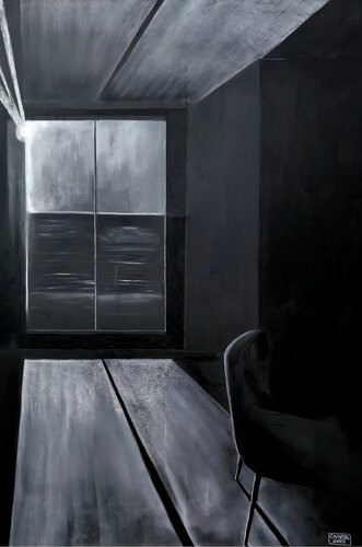Low sun by Giovanni Giunta, Painting for Sale on Select