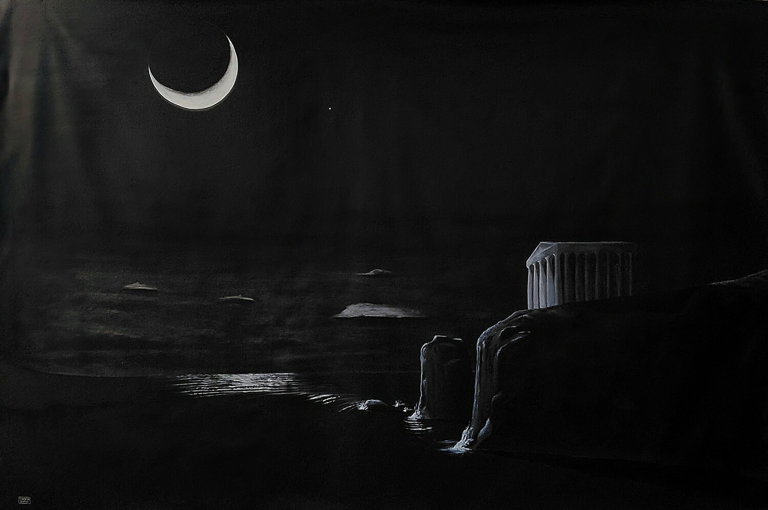 Guardiani del buio Giovanni Giunta Original painting for sale
