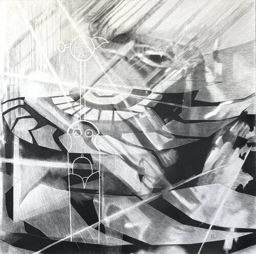 Magical Reality – 3, Chaos of creation of the world by Katya Kyne, Drawing for Sale on Select
