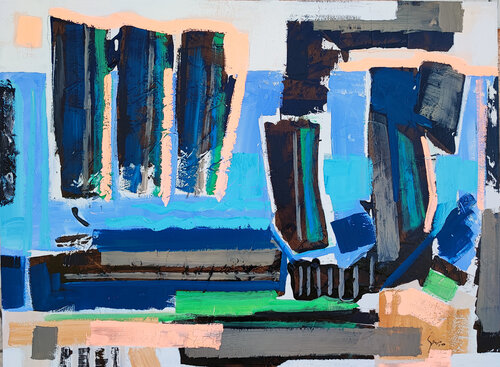Apstract motive AP-2502 by Saso Petrosevski Novak, Painting for Sale on Select