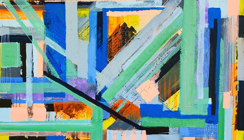 Apstract motive AP-2507 by Saso Petrosevski Novak, Painting for Sale on Select