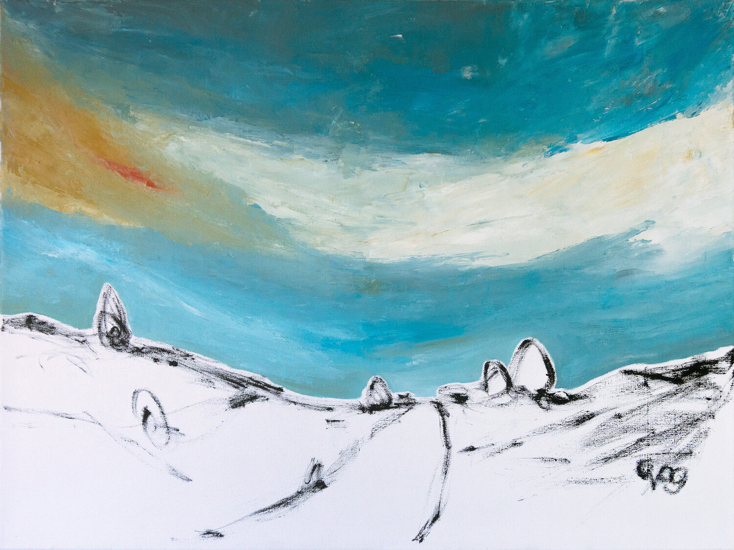 Und alles geht ... Claudia Viehl Original painting for sale