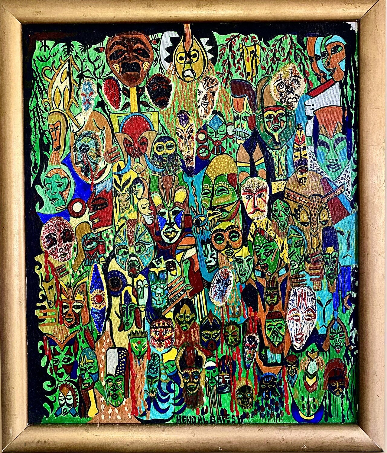 The empty half Hend Al-Batesh Original painting for sale