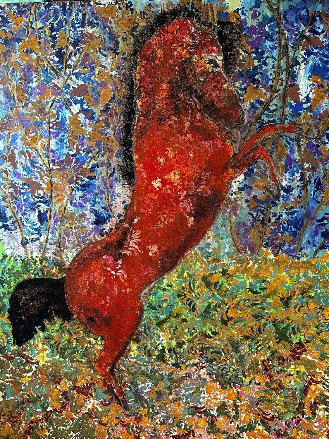 Silent Majesty Hend Al-Batesh Original painting for sale