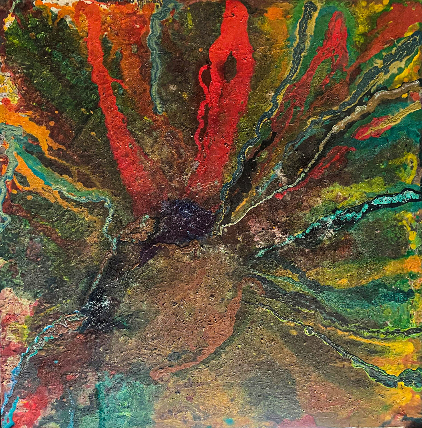 Brain storming Hend Al-Batesh Original painting for sale