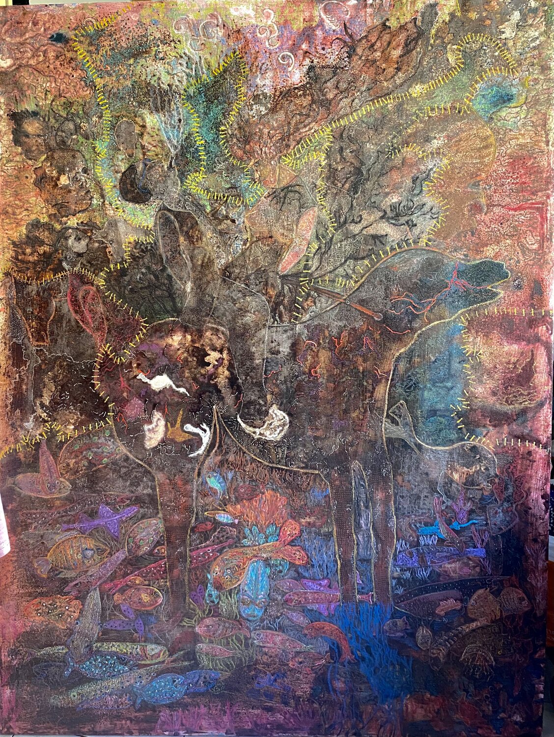 Choices tax Hend Al-Batesh Original painting for sale