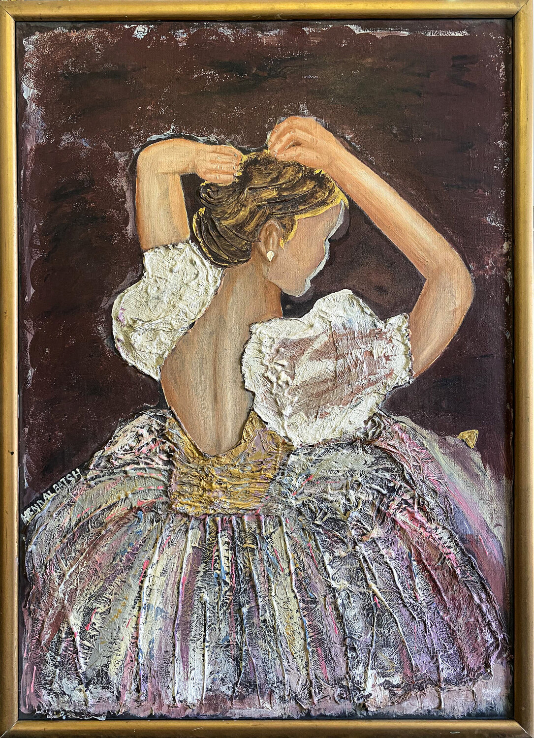 The ballerina Hend Al-Batesh Original painting for sale
