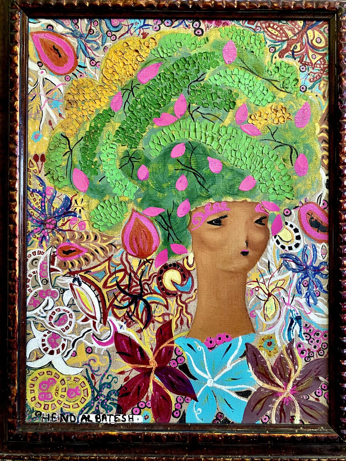 symbole of life Hend Al-Batesh Original painting for sale