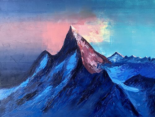 Mountain- 35 by Athaangart Studio, Painting for Sale on Select