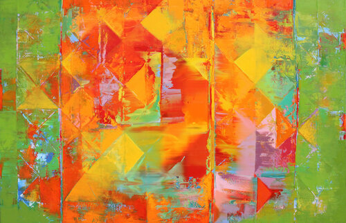 Abstract- 251 Dynamic Energy by Athaangart Studio, Painting for Sale on Select