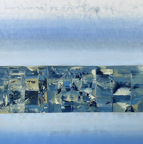 Abstract-260, Echoes of calm by Athaangart Studio, Painting for Sale on Select