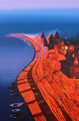 Eternal Radiance of Ayodhya by Athaangart Studio, Painting for Sale on Select