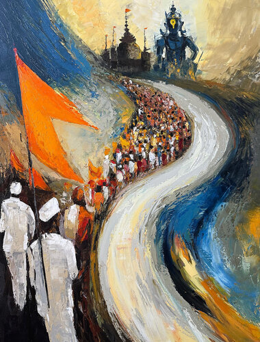Tribute to waari by Athaangart Studio, Painting for Sale on Select