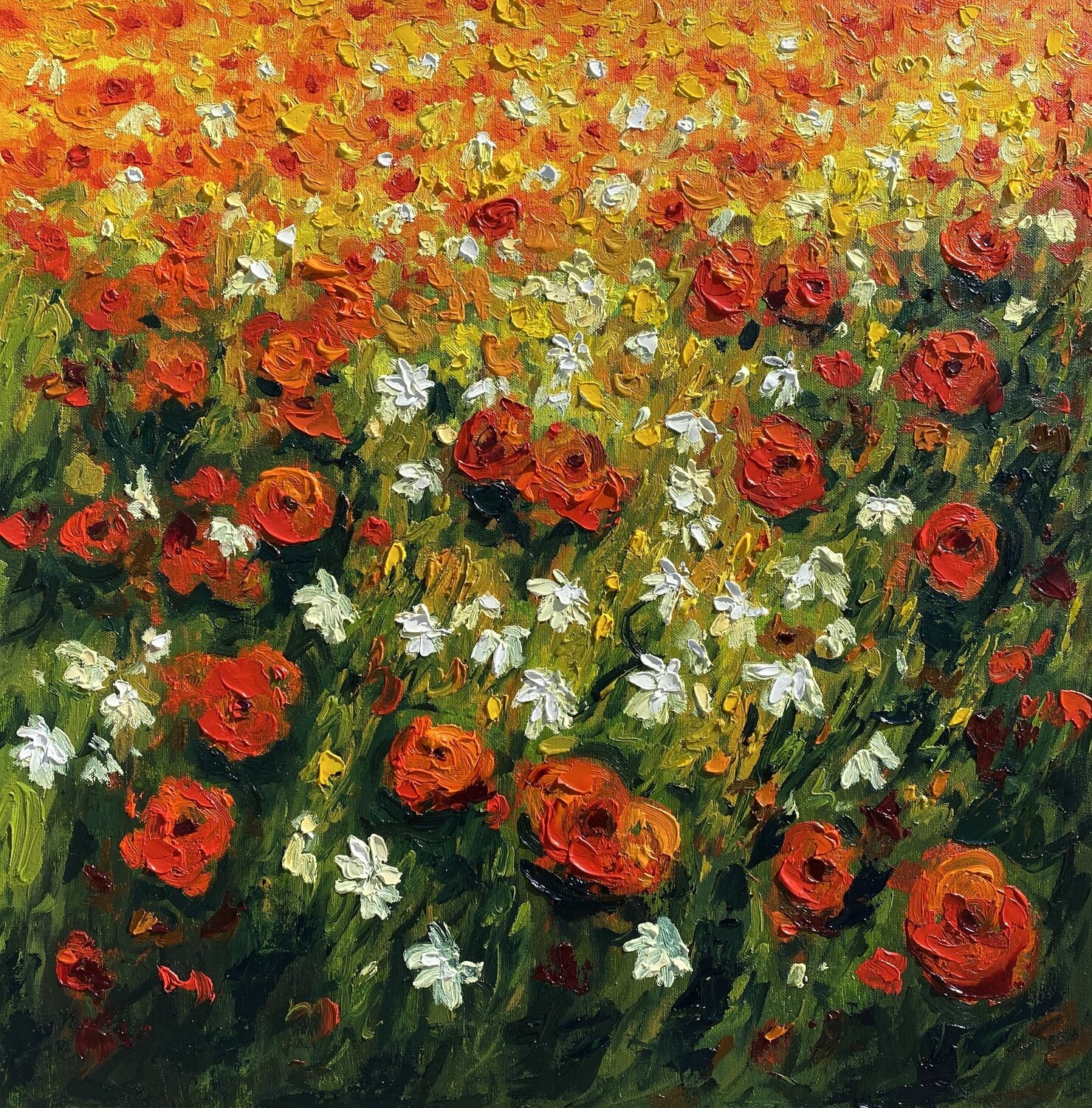 Beautiful Field Ashwini Patil Original painting for sale